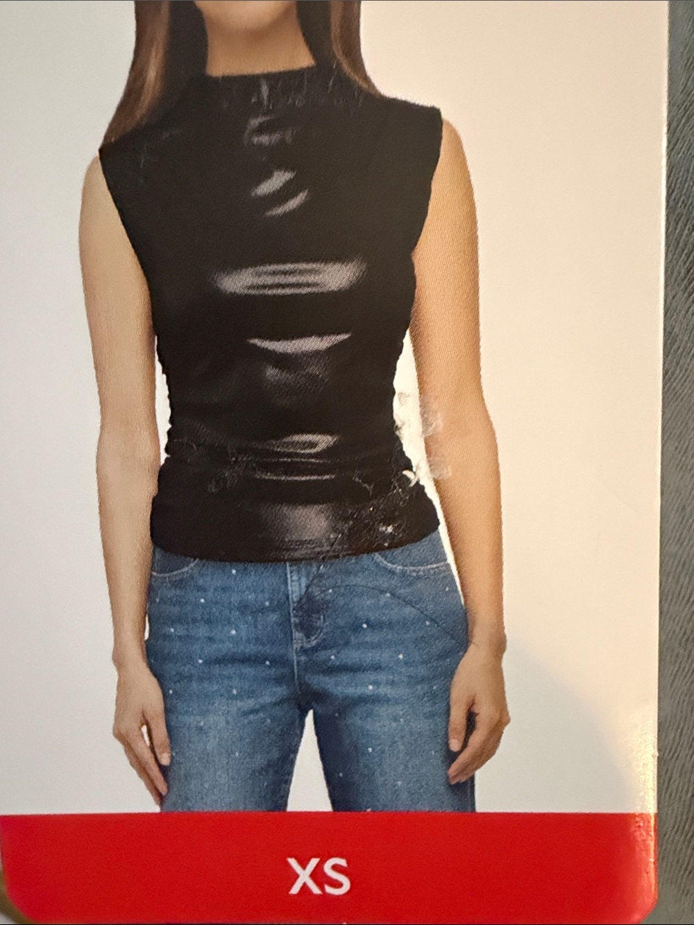 Express Black Sleeveless Mock Neck Tank Top